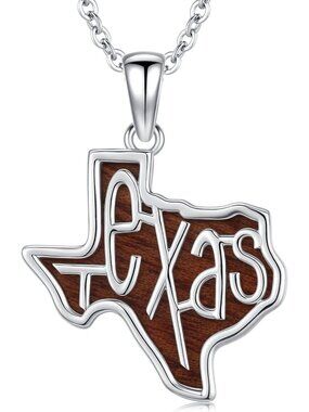 Women's Texas Sterling Turquoise Pendant Highland Cow Skull Western Necklace